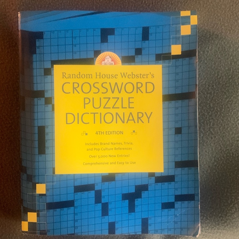 Random House Webster’s Crossword Puzzle Dictionary. 4th Edition. 2006.